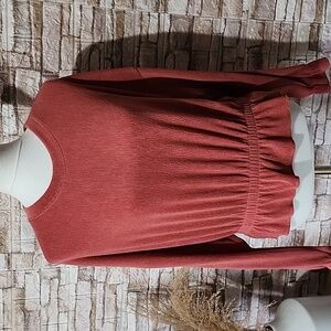 Zara Elegant Rust Long Sleeve Top